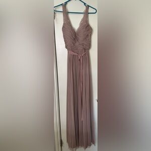 BHLDN bridesmaid dress by Hitherto in dusty rose